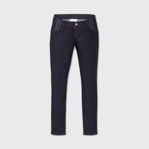 Side Panel Maternity Jeggings in Dark Wash - Isabel Maternity